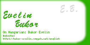 evelin bukor business card